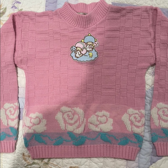 Custom Little Twin Stars Vintage Mock Neck Sweater - Picture 4 of 13
